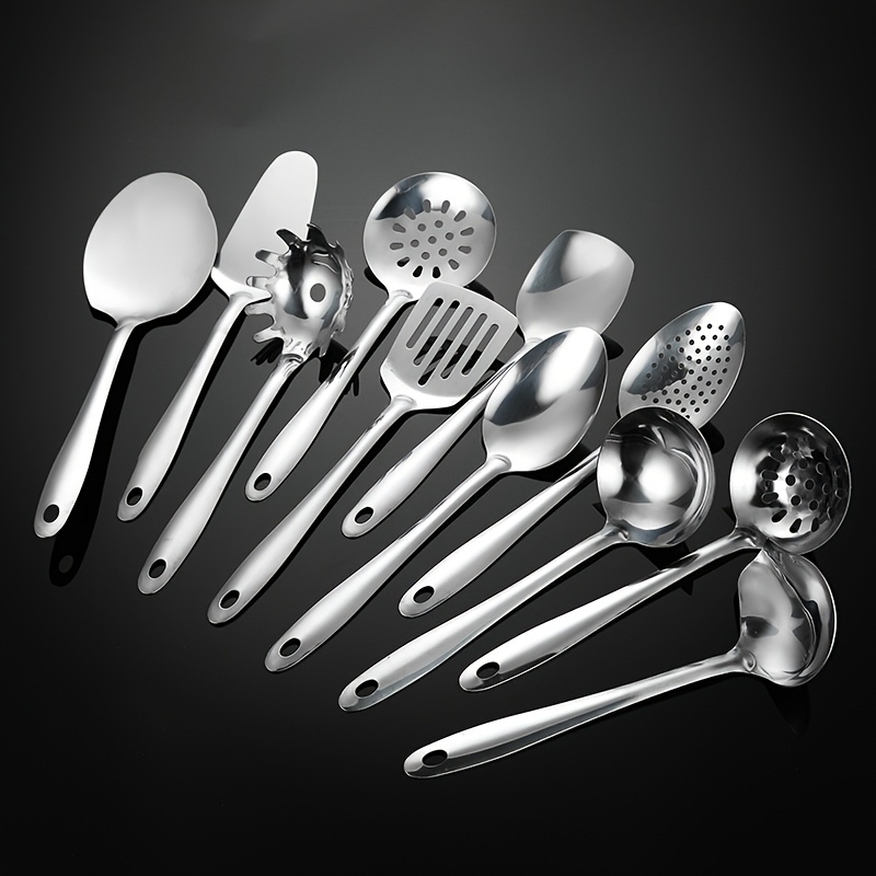 Ensemble 11 pièces d'ustensiles de cuisine en acier inoxydable – Image 8