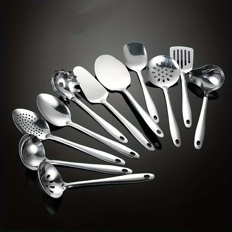 Ensemble 11 pièces d'ustensiles de cuisine en acier inoxydable – Image 2