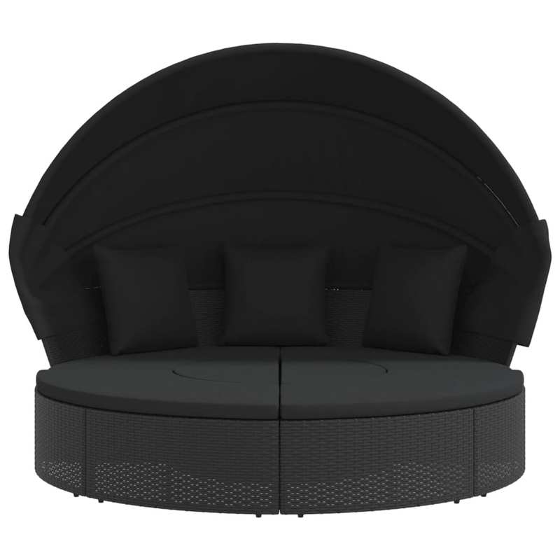 Lit de repos extérieur avec auvent & coussins – Image 5