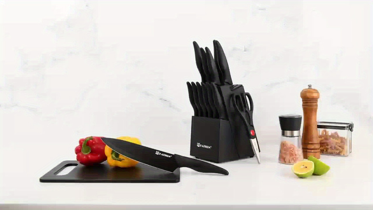 Ensemble de 15 pièces de cuisine en acier inoxydable avec revêtement antiadhésif – Image 11