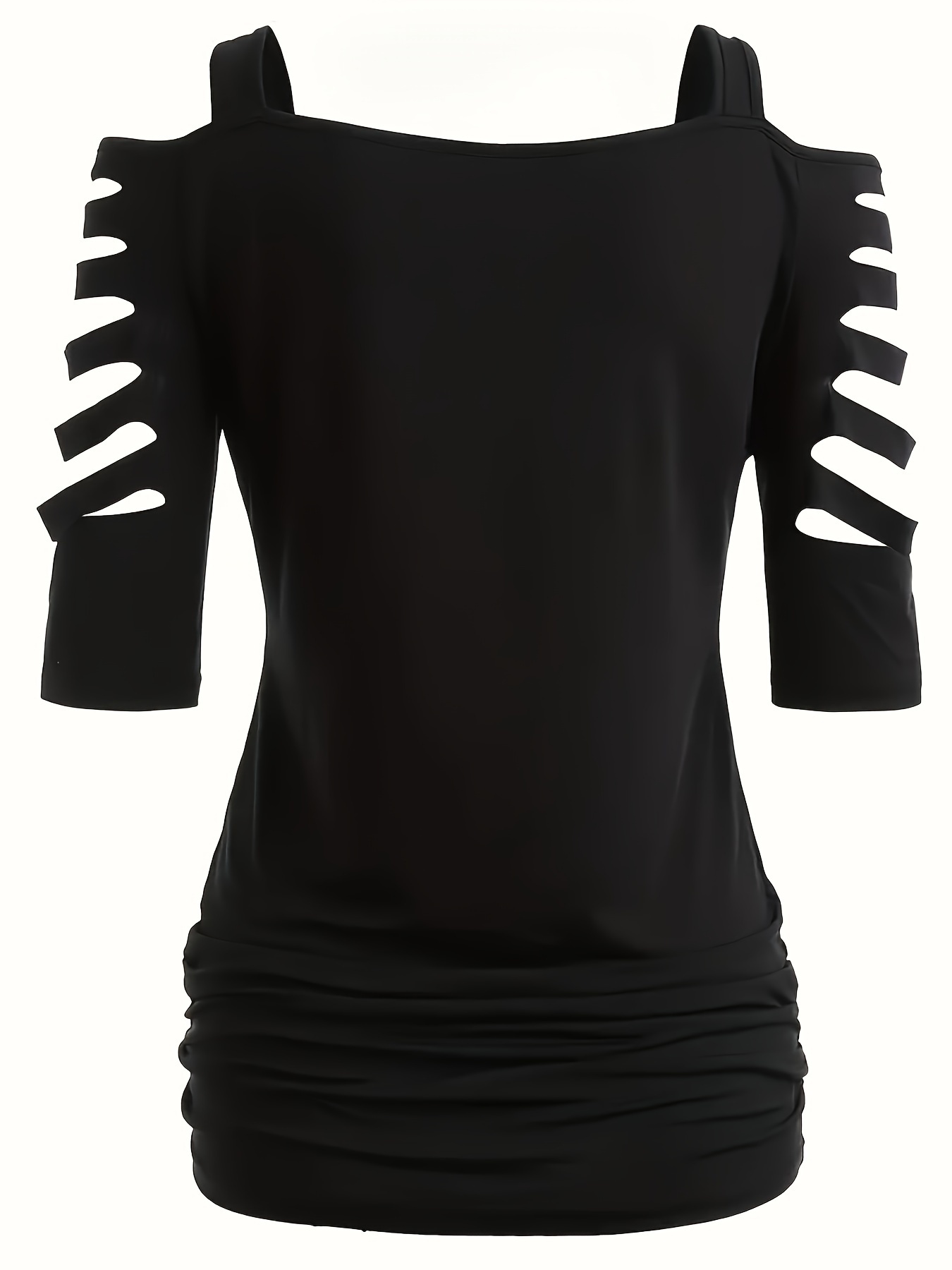 T-shirt à épaules dénudées découpées à manches courtes – Image 10