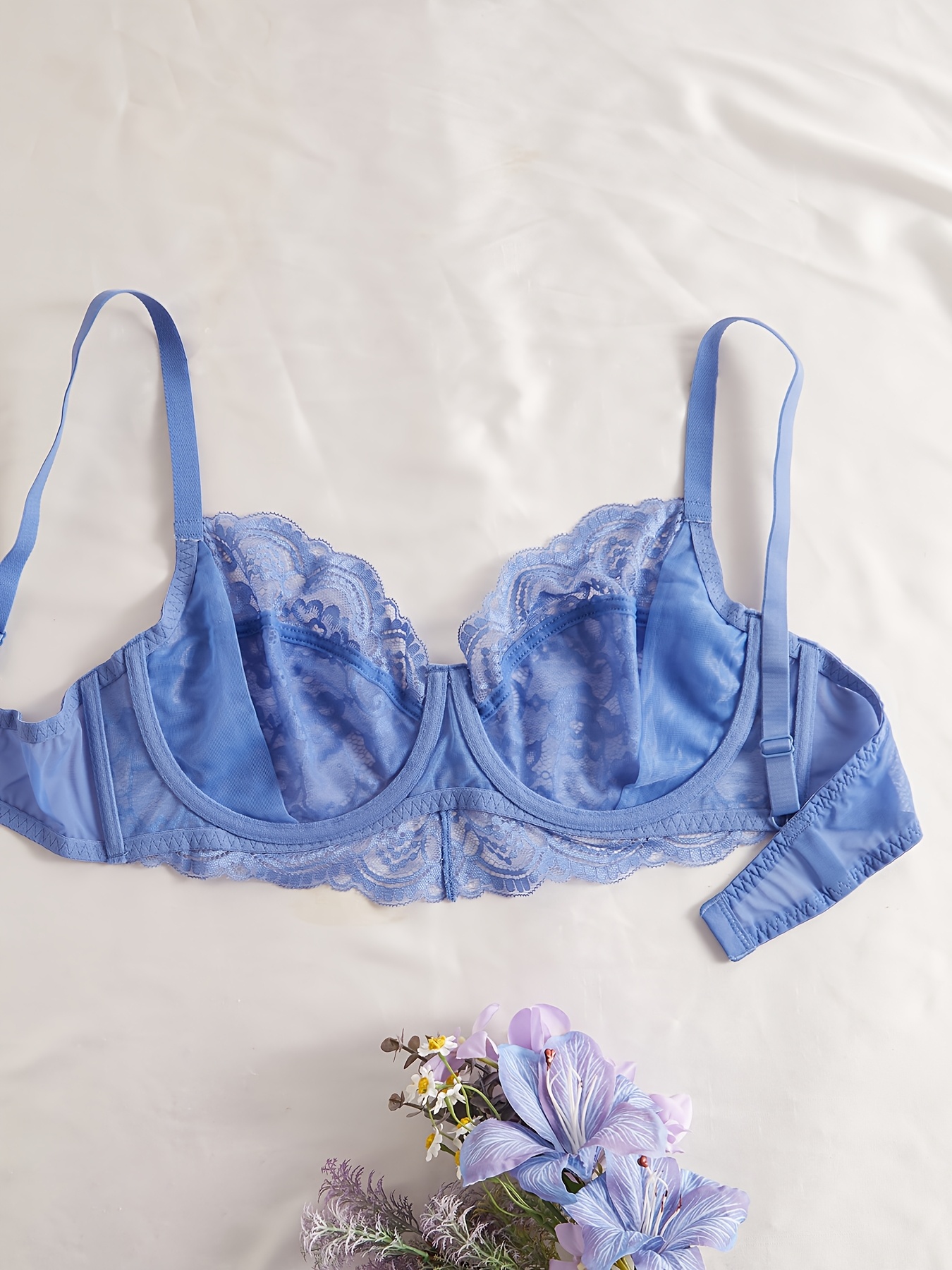 Soutien gorge sexy en dentelle avec armature & sans rembourrage – Image 7