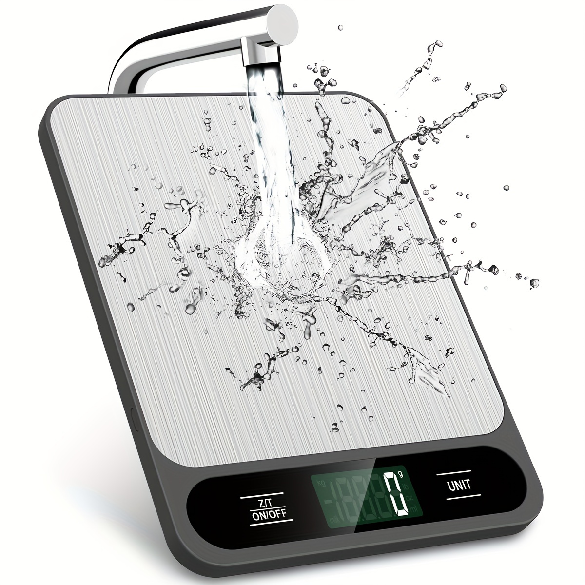 Balance de cuisine poids max 10kg en acier inoxydable