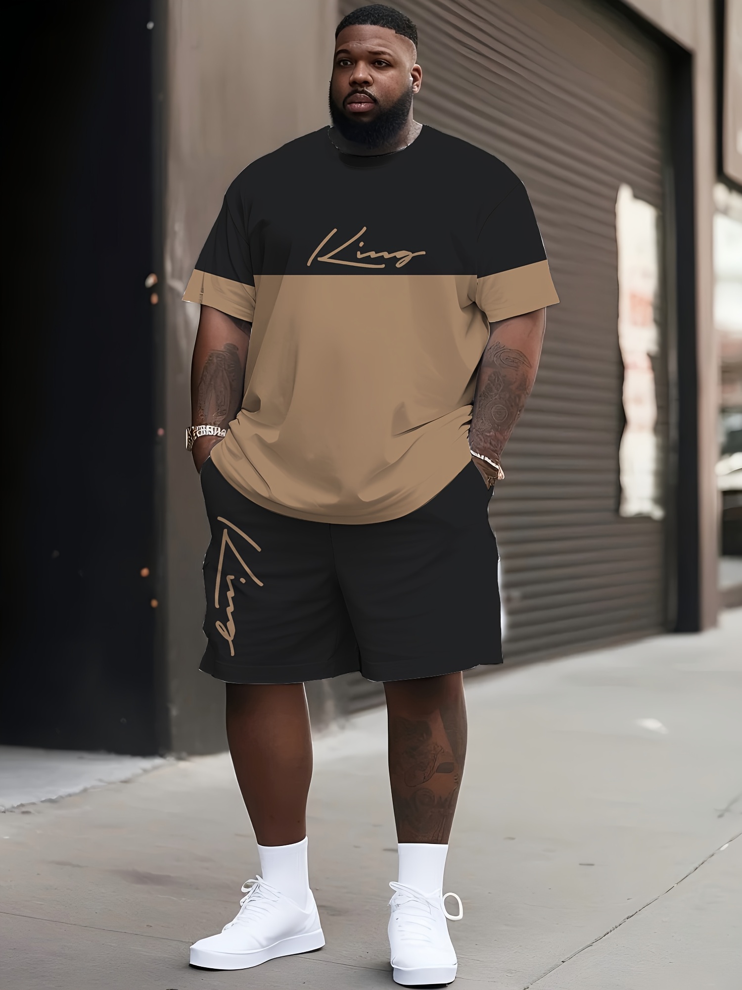 Ensemble t-shirt & short imprimé graphique – Image 2