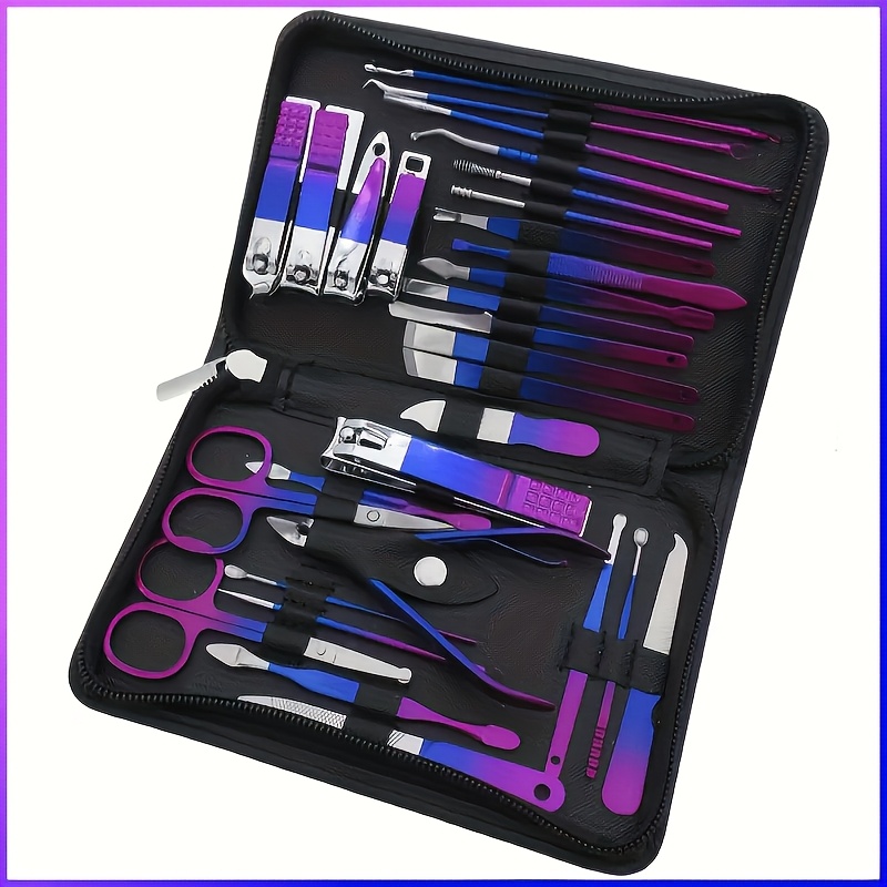 Ensemble manucure en acier inoxydable de 30 pièces – Image 6