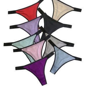 Strings sans couture en tissu tricoté à élasticité moyenne