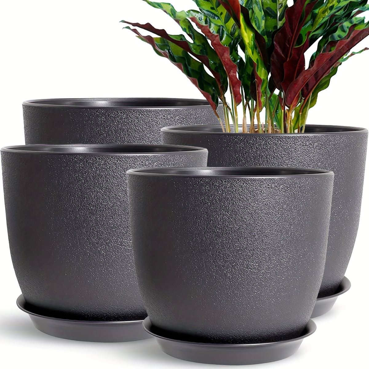 Ensemble 8 pièces pots & plateaux en plastiques – Image 8
