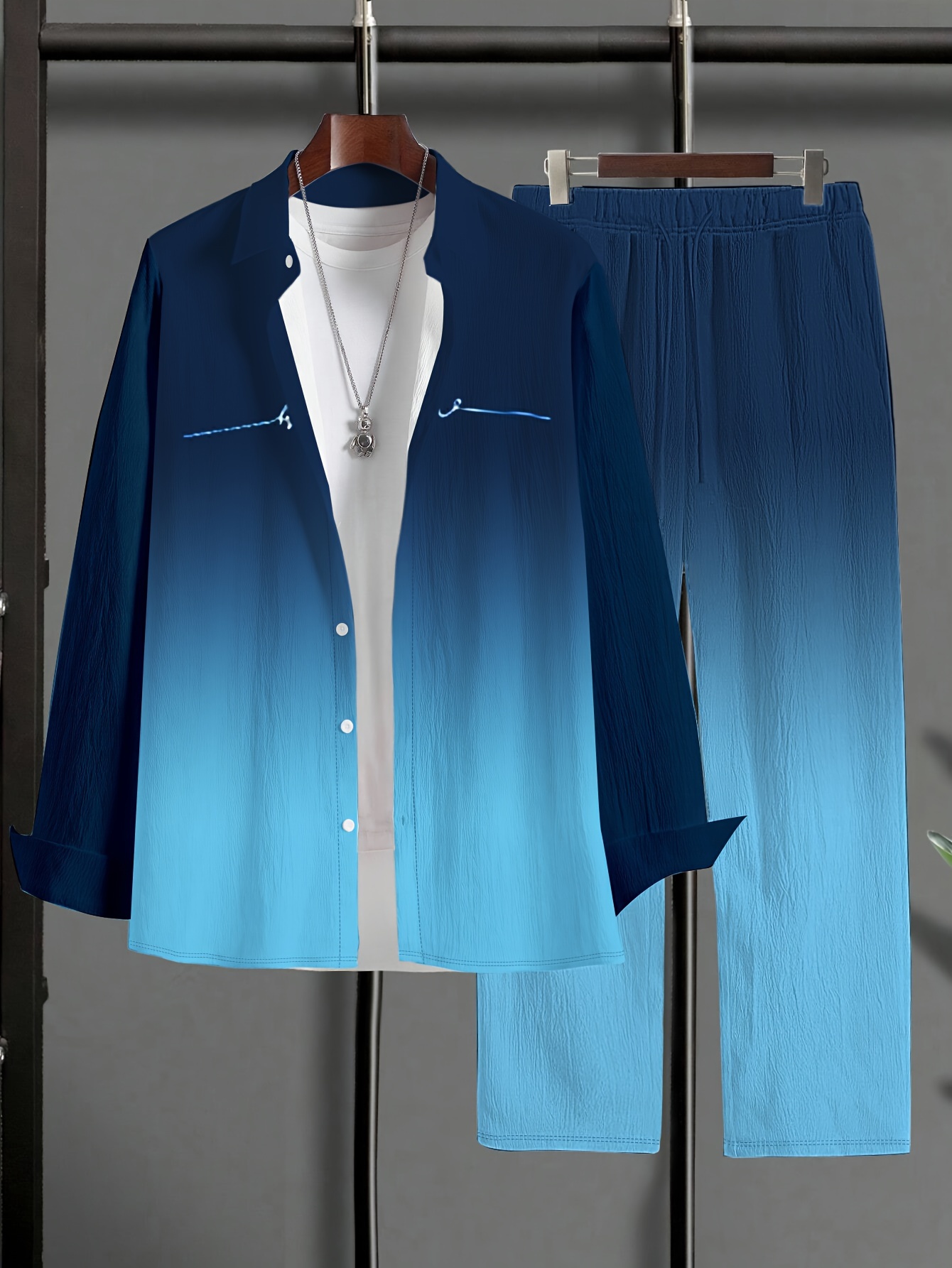 Ensemble décontracté pantalon & chemise – Image 11
