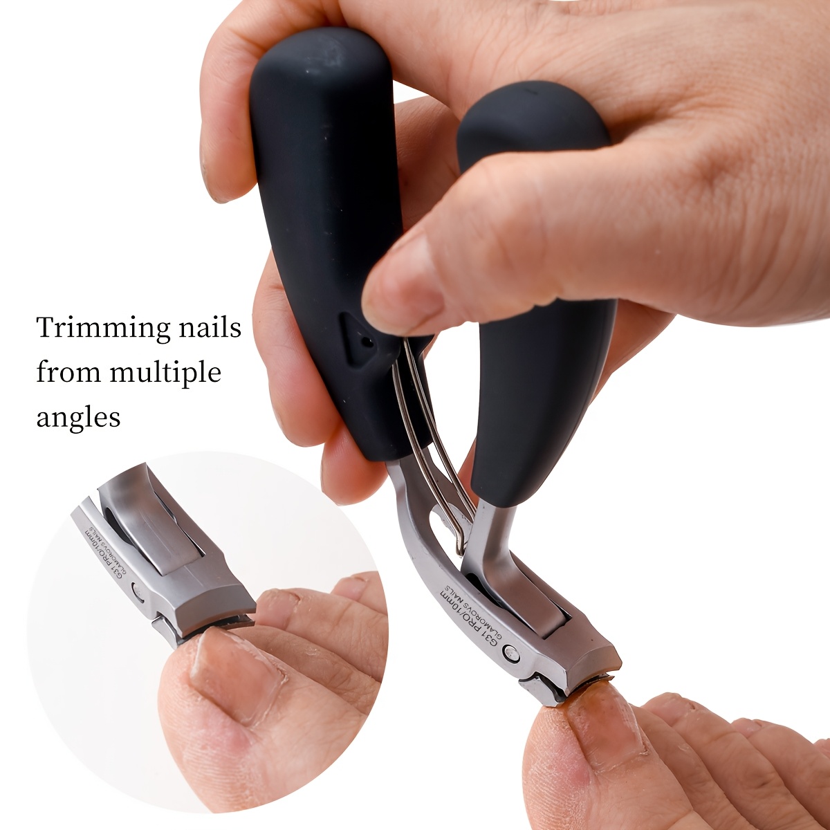 Coupe-ongle professionnel avec lame en acier inoxydable