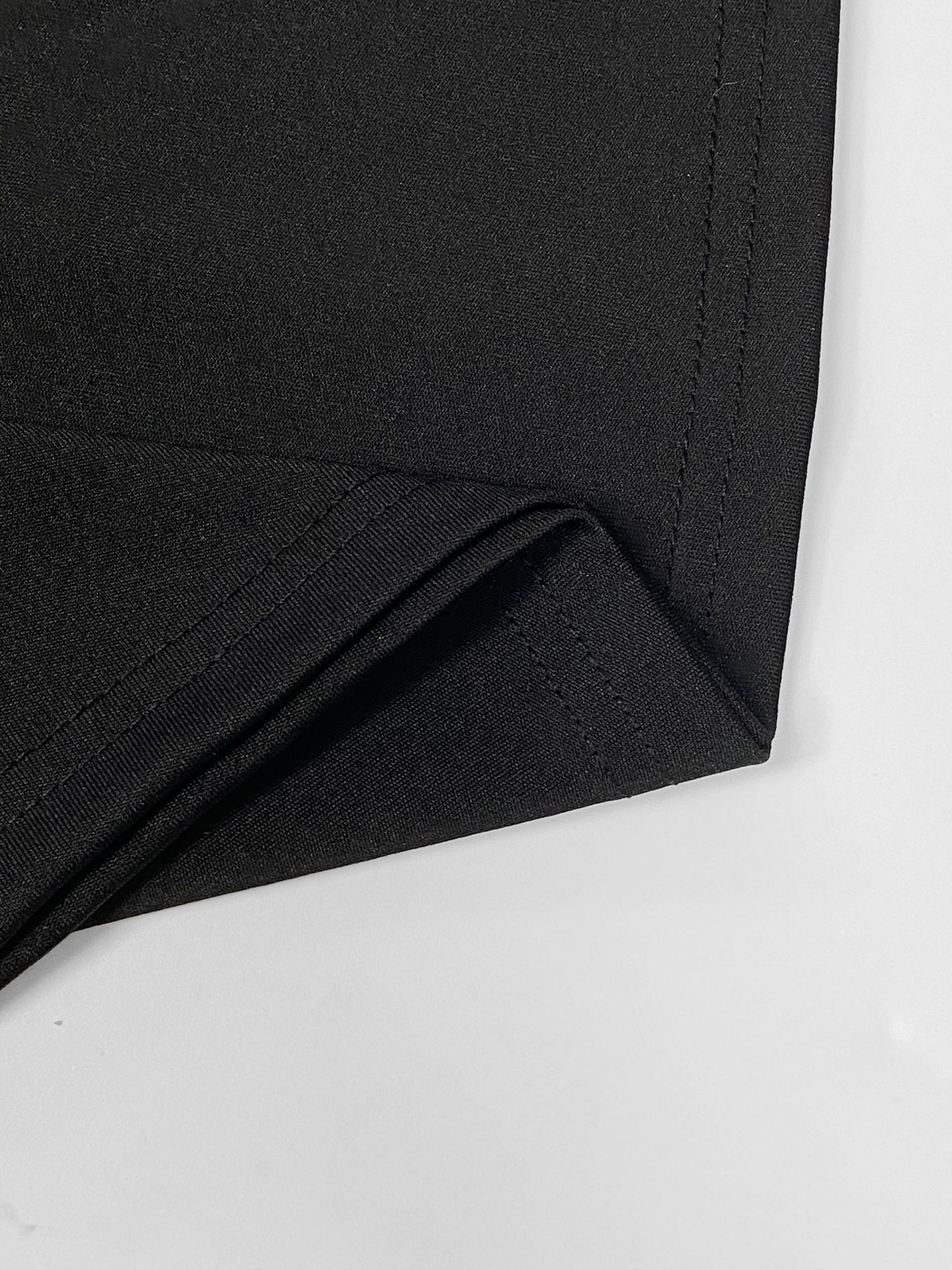 Robe moulante élégante extensible avec col à revers à manches longues – Image 5