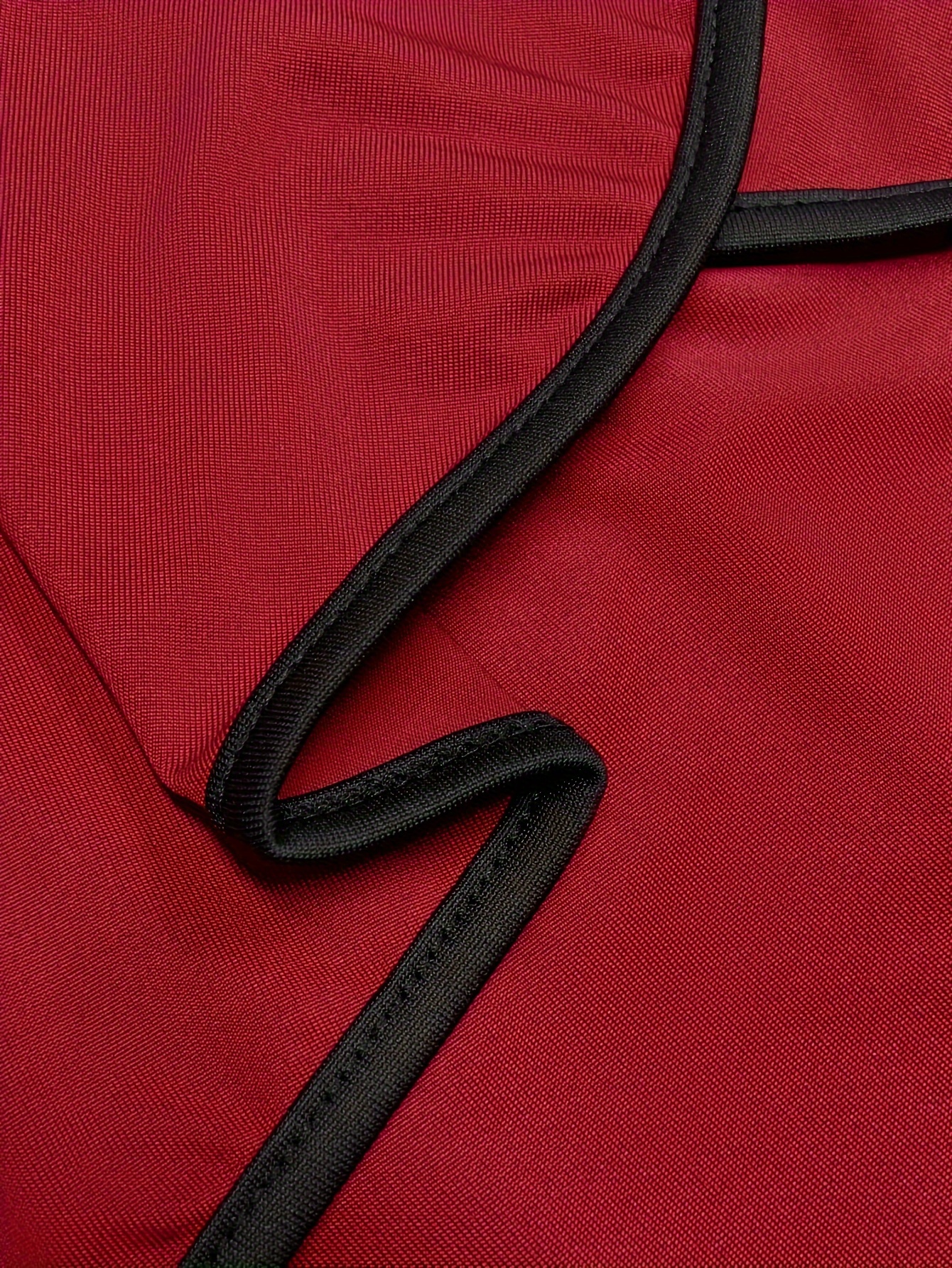 Robe moulante extensible élégante à col rond & bordure contrastée – Image 7