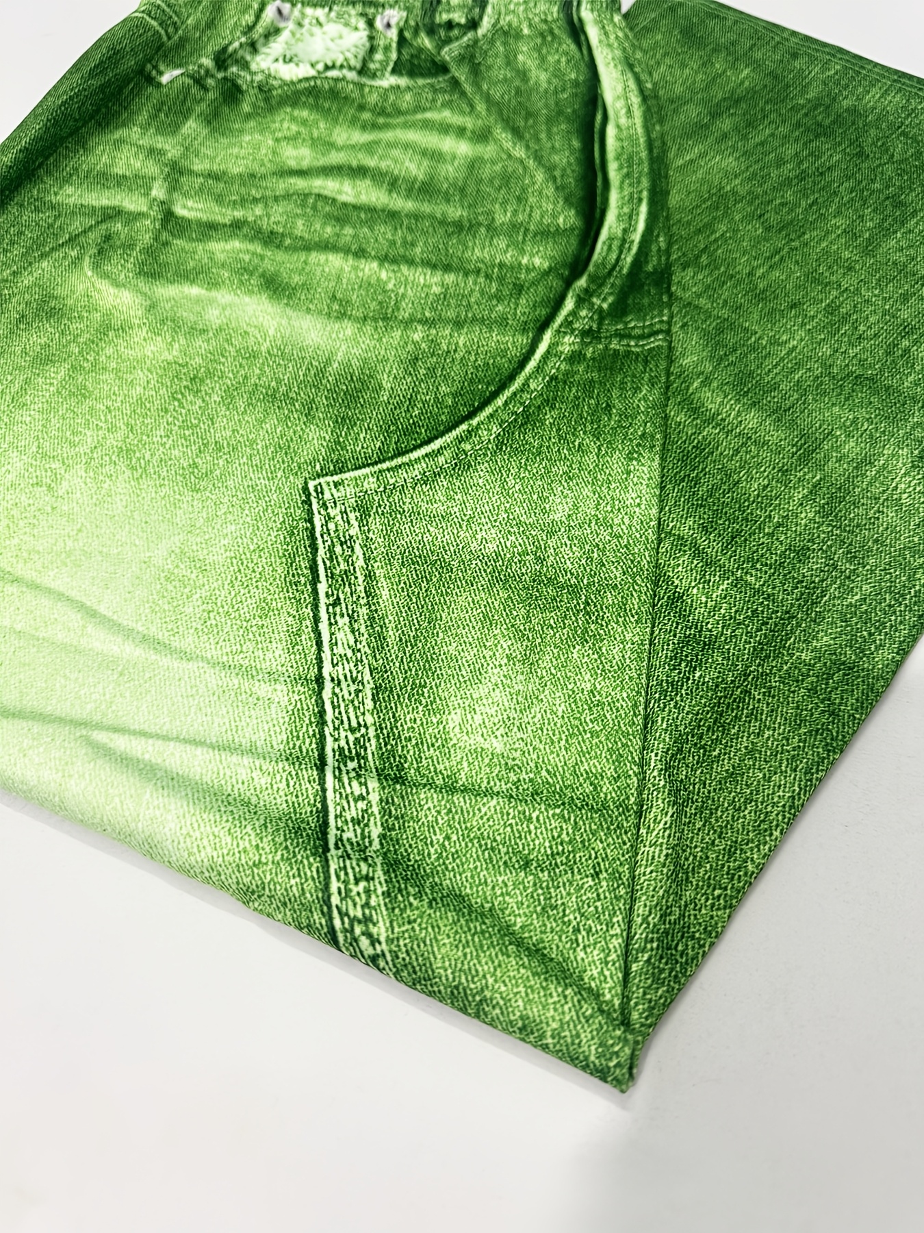 Jupes moulantes imprimé denim à haute élasticité – Image 6