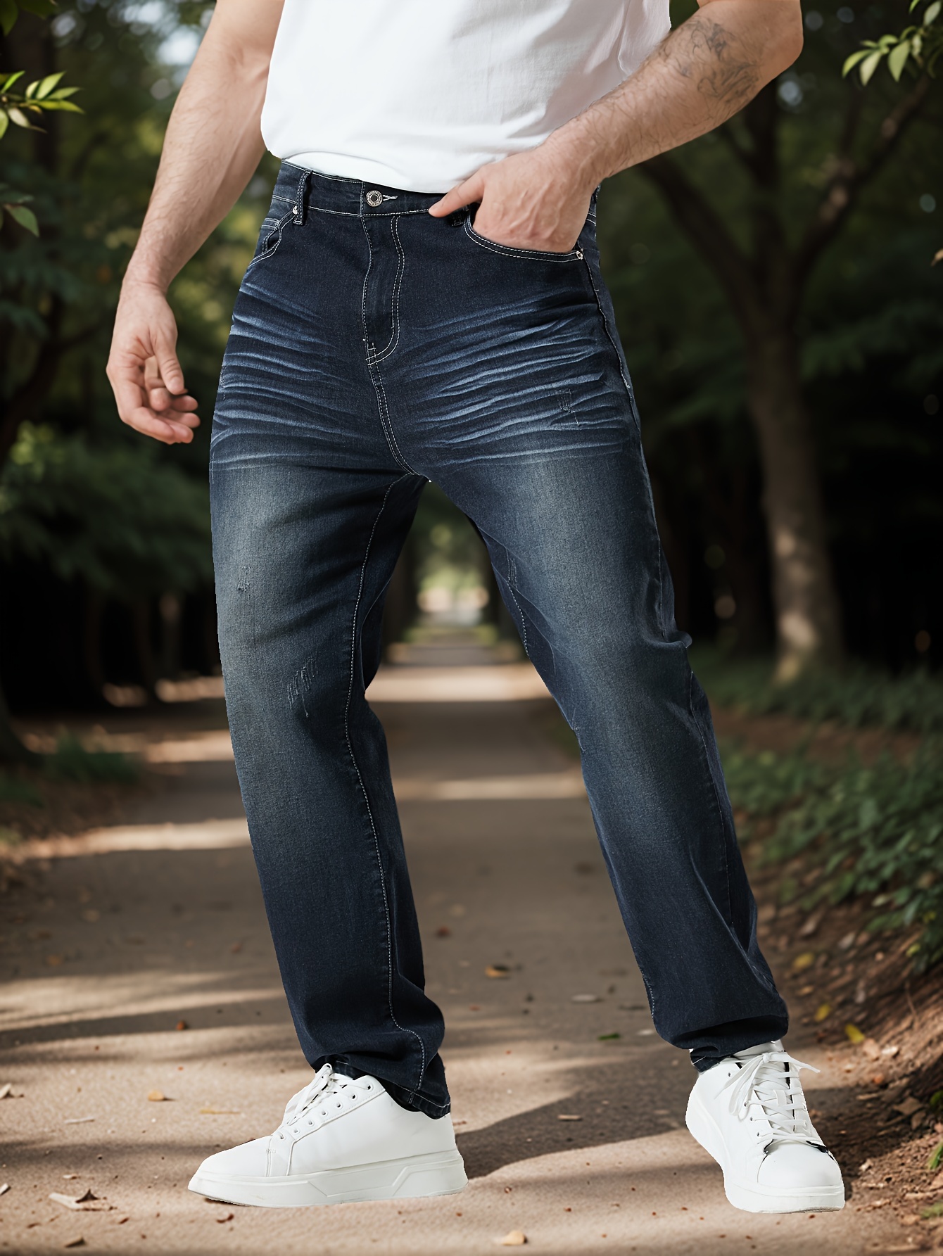 Jean décontracté à coupe ample tendance streetwear – Image 2