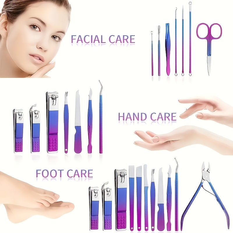 Ensemble manucure en acier inoxydable de 30 pièces – Image 7