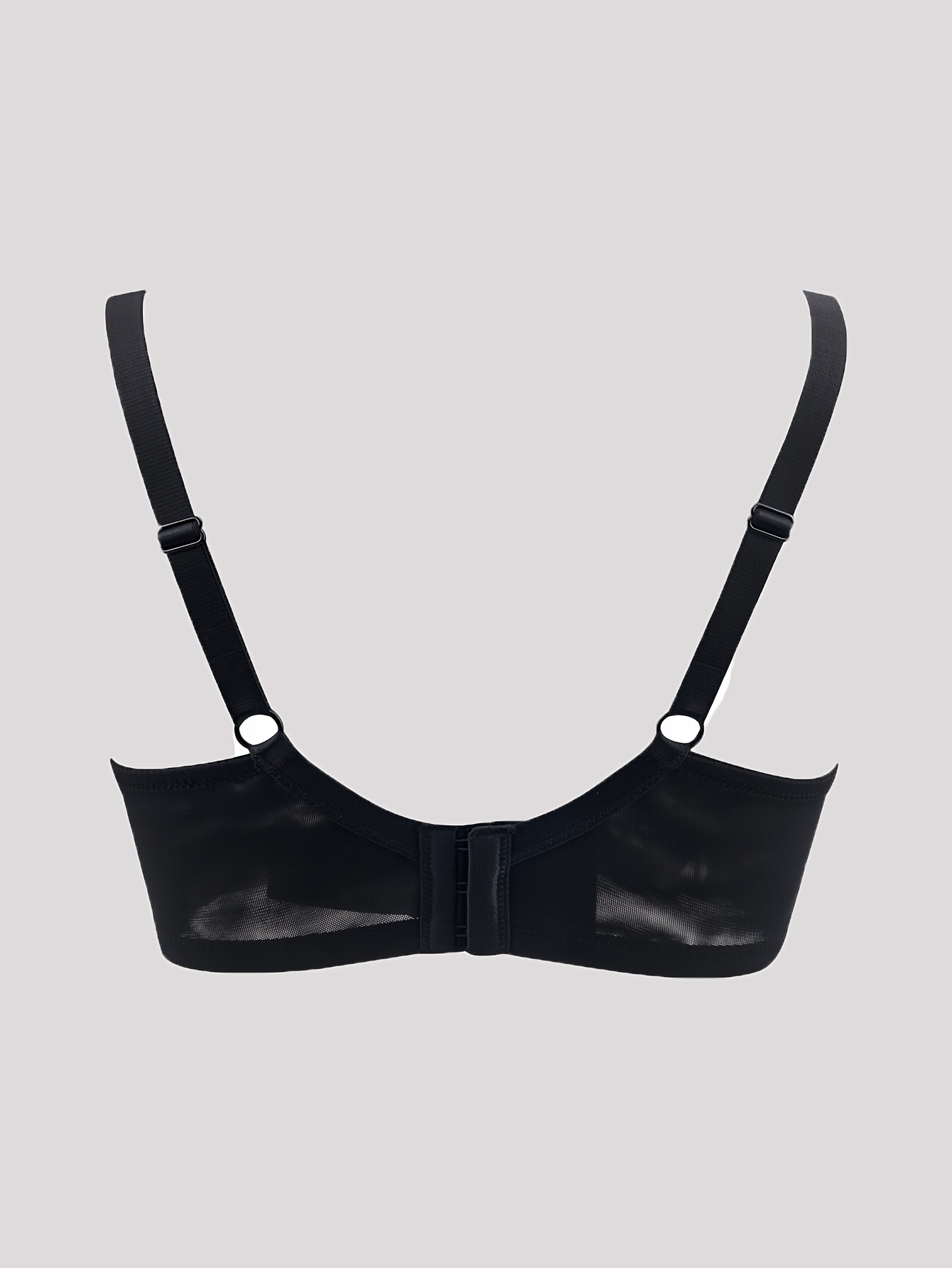 Soutien gorge sexy en dentelle avec armatures sans rembourrages en tissu tricoté non extensible – Image 4