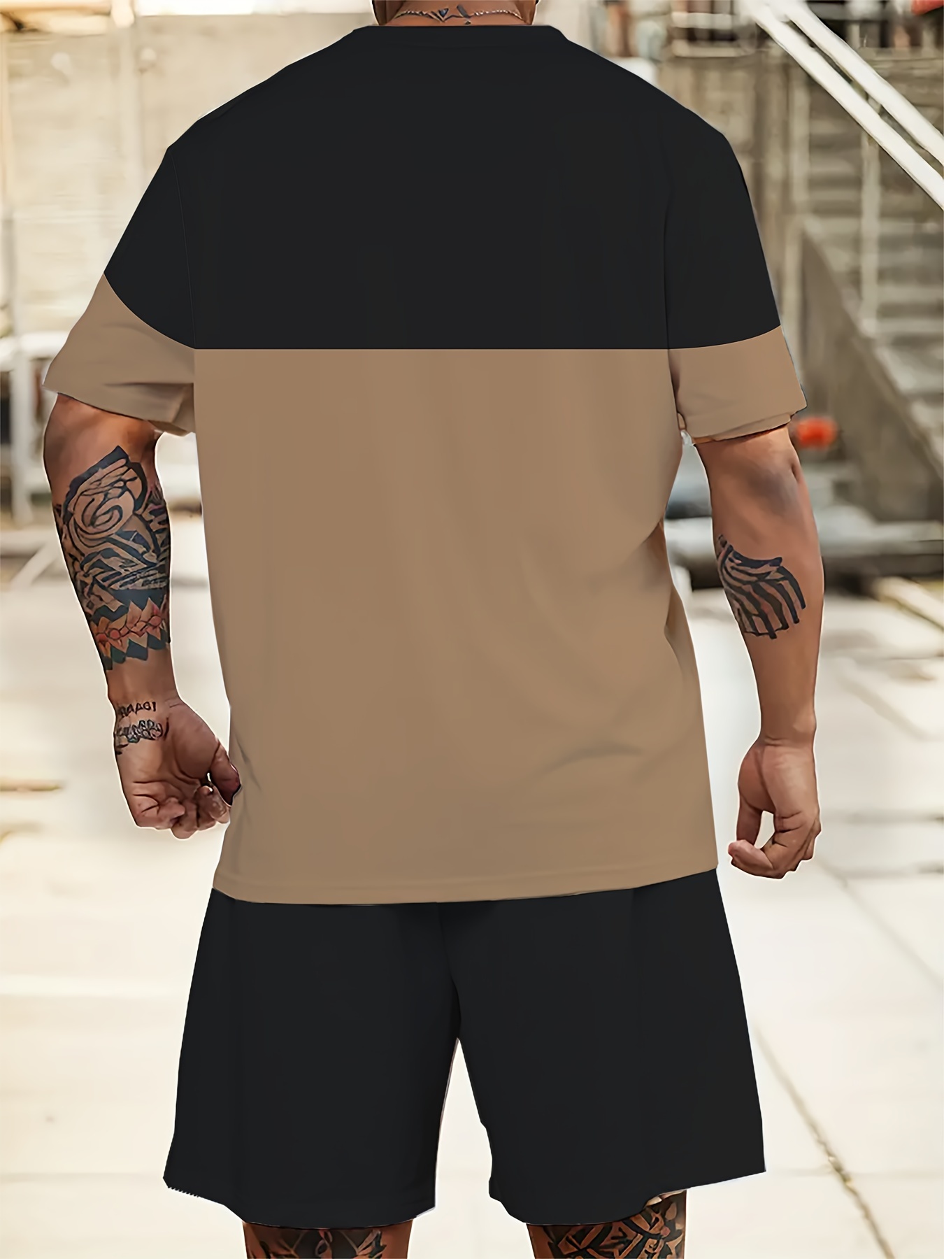 Ensemble t-shirt & short imprimé graphique – Image 5