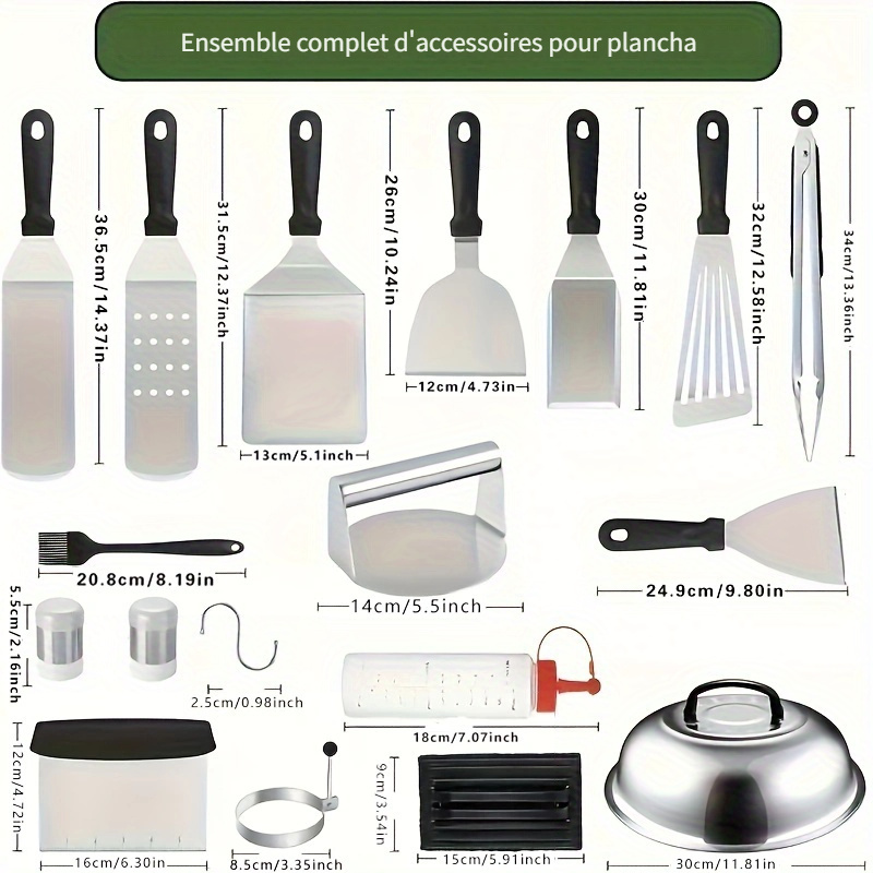 Kit de 34 outils de barbecue – Image 2