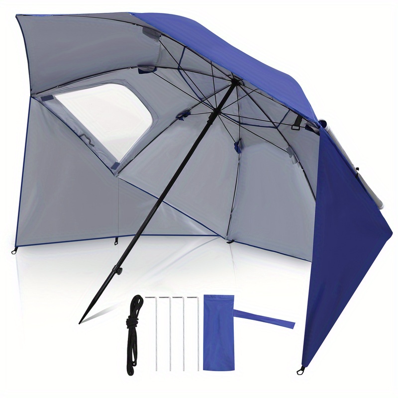 Parasol de plage rond avec piquets – Image 5