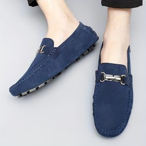Chaussures mocassins avec décor métallique à enfiler