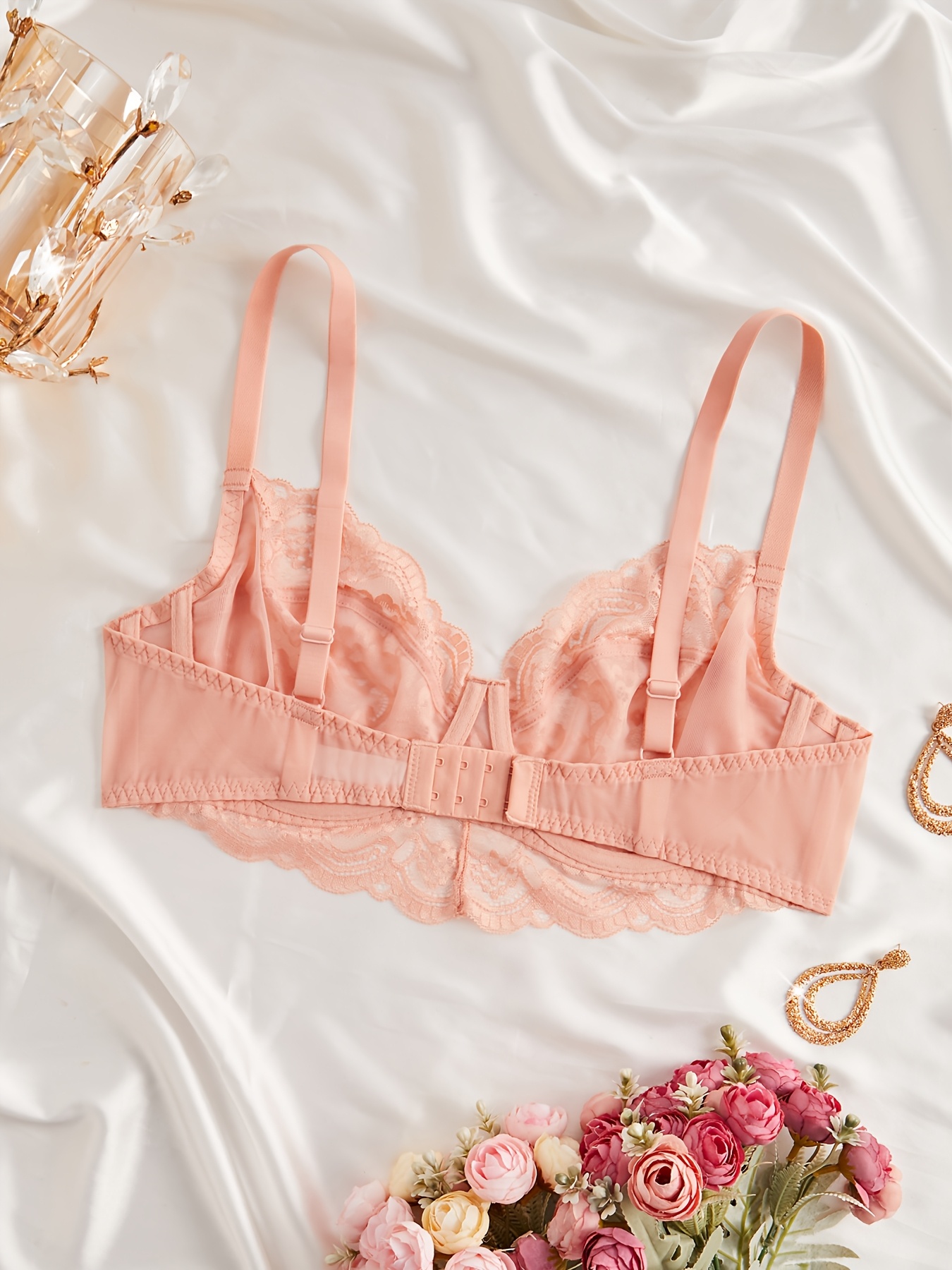 Soutien gorge sexy en dentelle avec armature & sans rembourrage – Image 6
