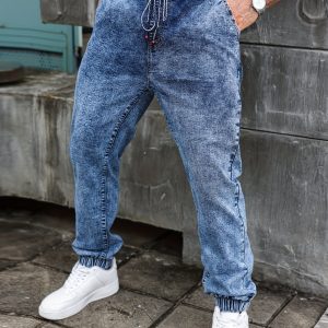 Jean extensible avec poches décontracté