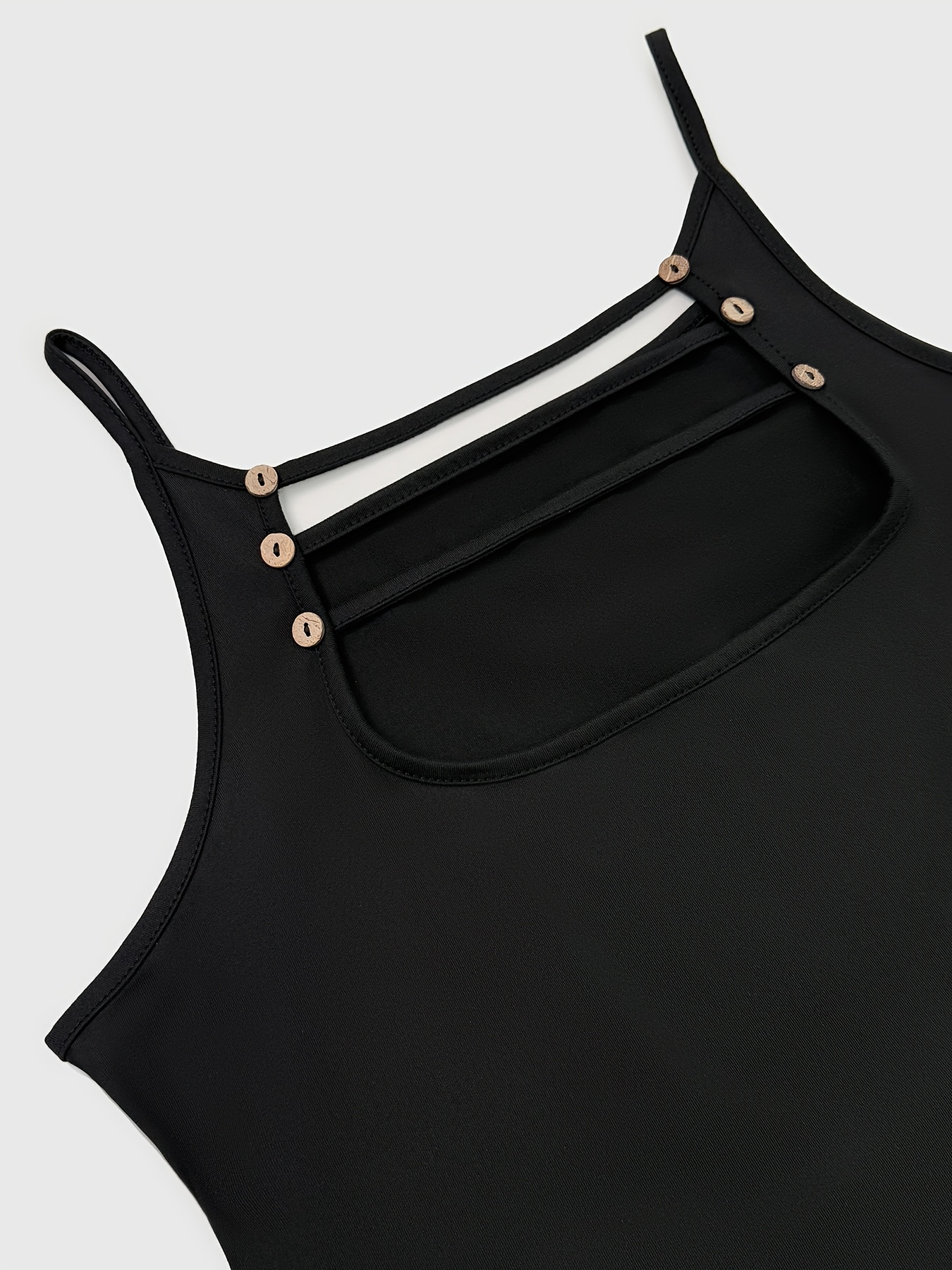 Robe extensible à bretelles spaghetti & ample au niveau des hanches – Image 6