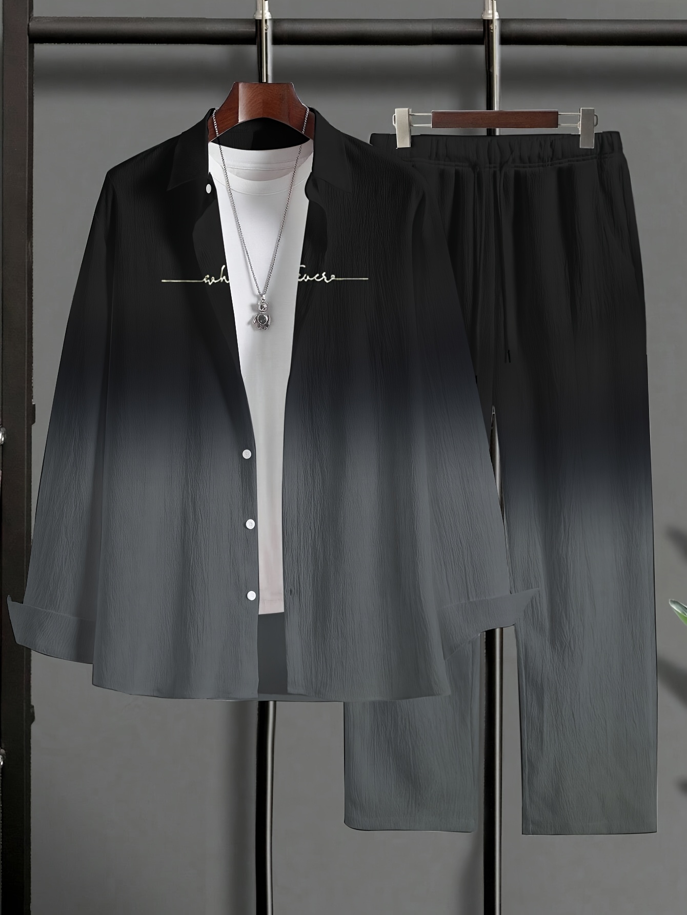 Ensemble décontracté pantalon & chemise – Image 9