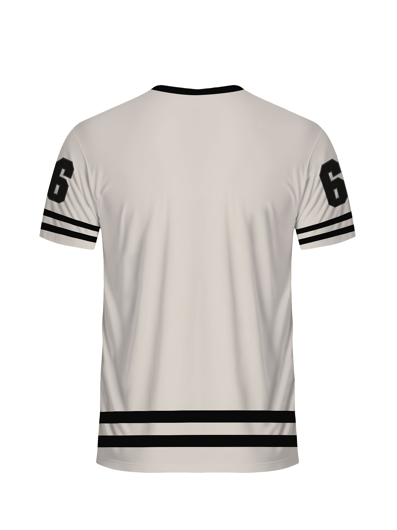 T-shirt imprimé intégral 66 numéros à col rond à manches courtes – Image 4