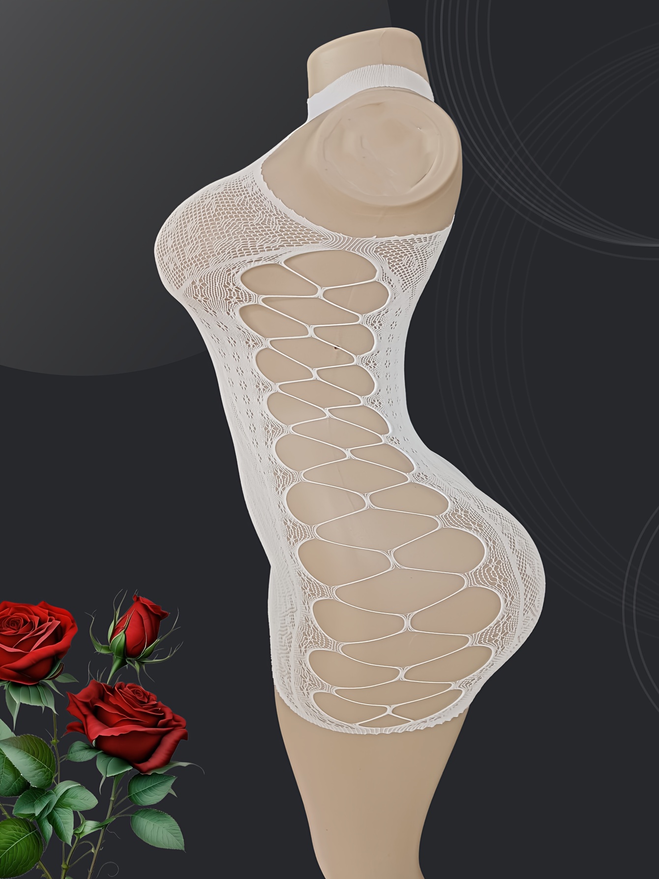 Robe sexy en maille de résille à haute élasticité – Image 8