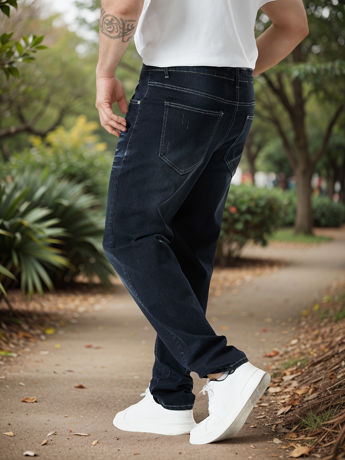 Jean décontracté à coupe ample tendance streetwear – Image 3