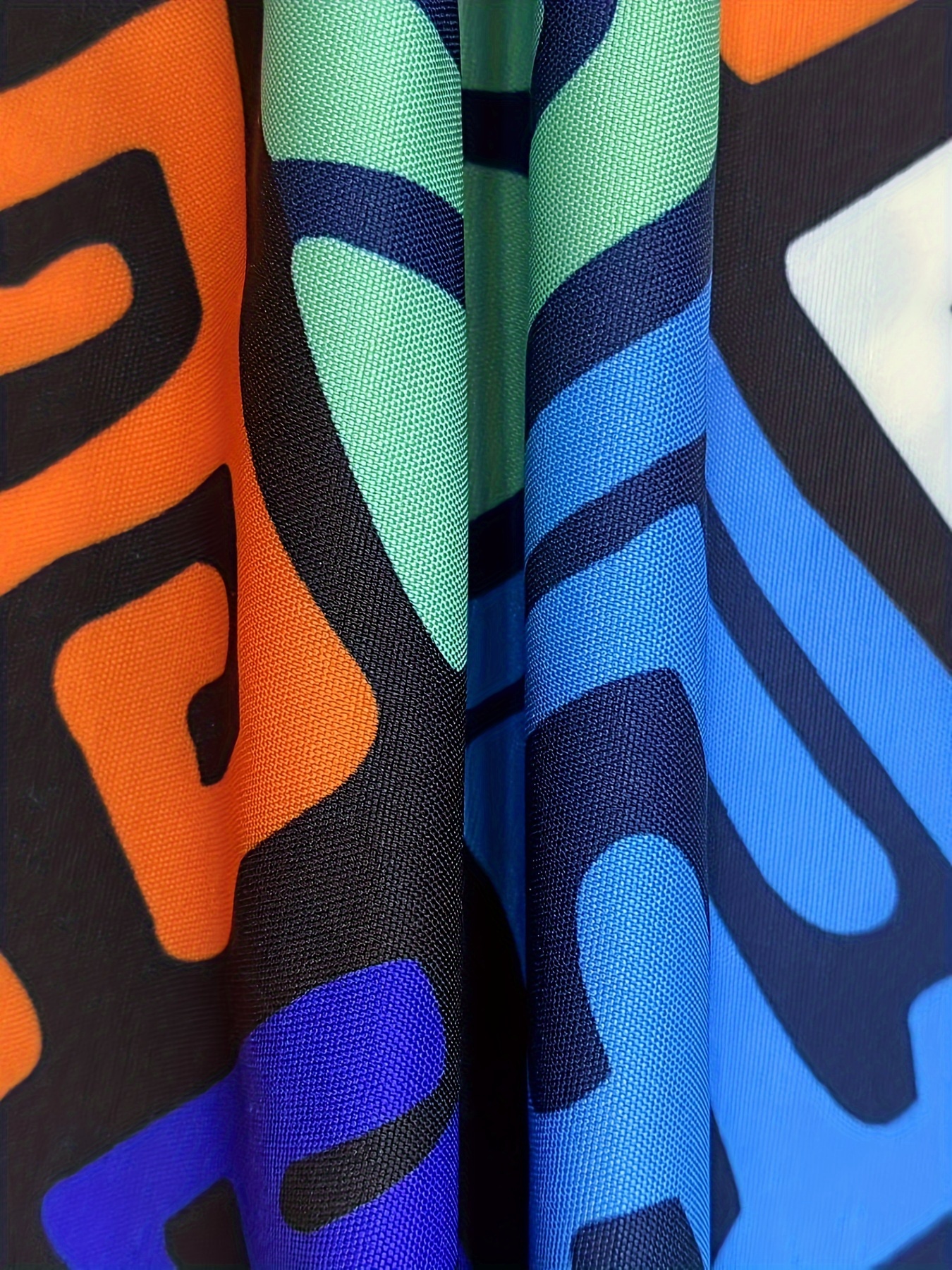 Robe débardeur imprimé géométrique sans manches à col rond – Image 4