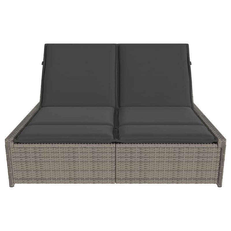 Chaise double longue avec coussins – Image 4