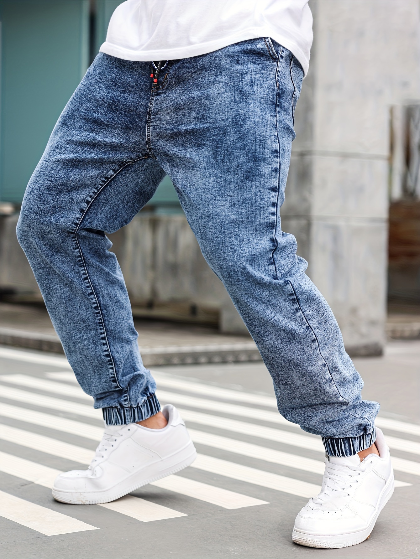 Jean extensible avec poches décontracté – Image 4