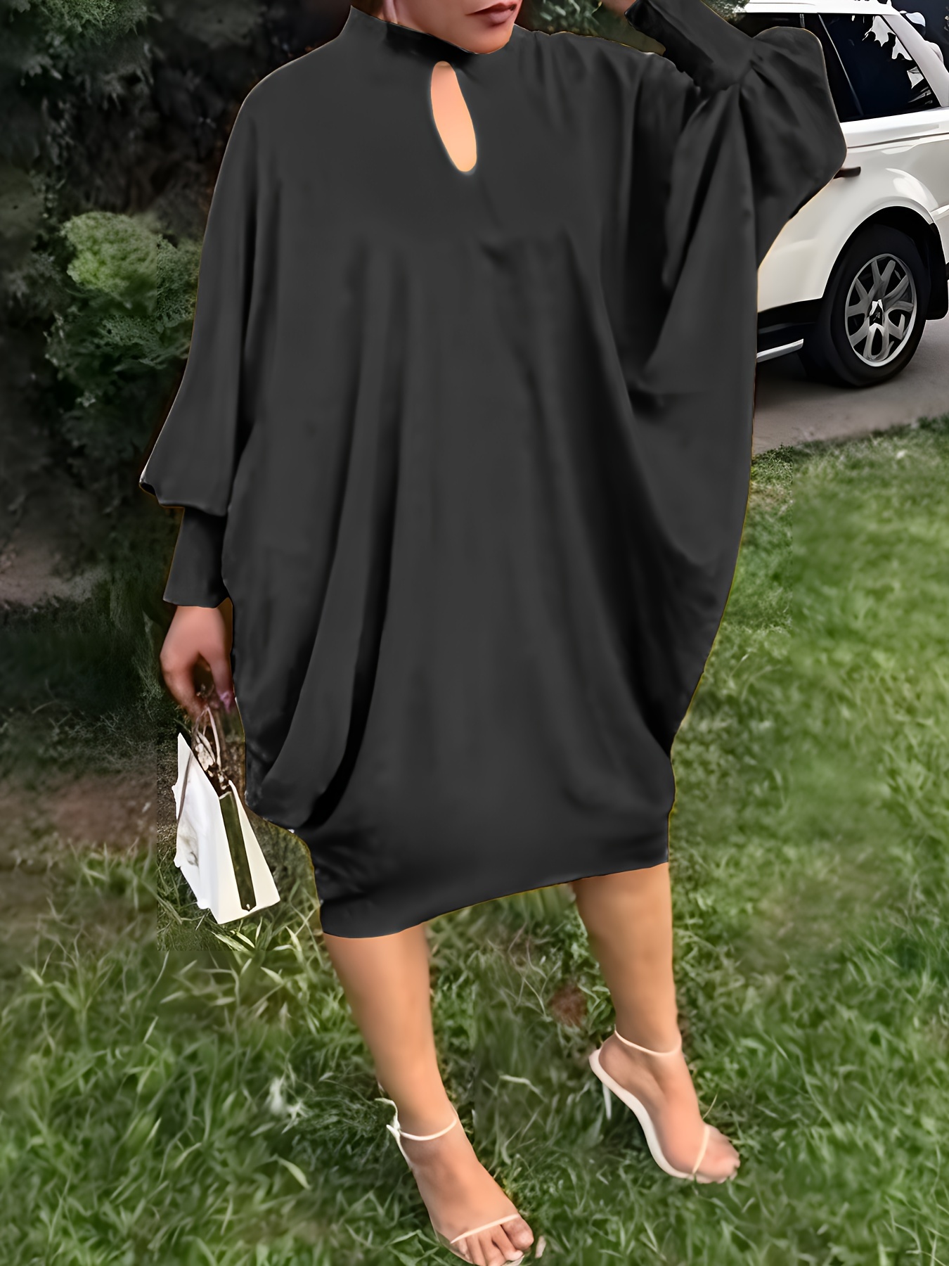 Robe chic extensible à col rond – Image 6