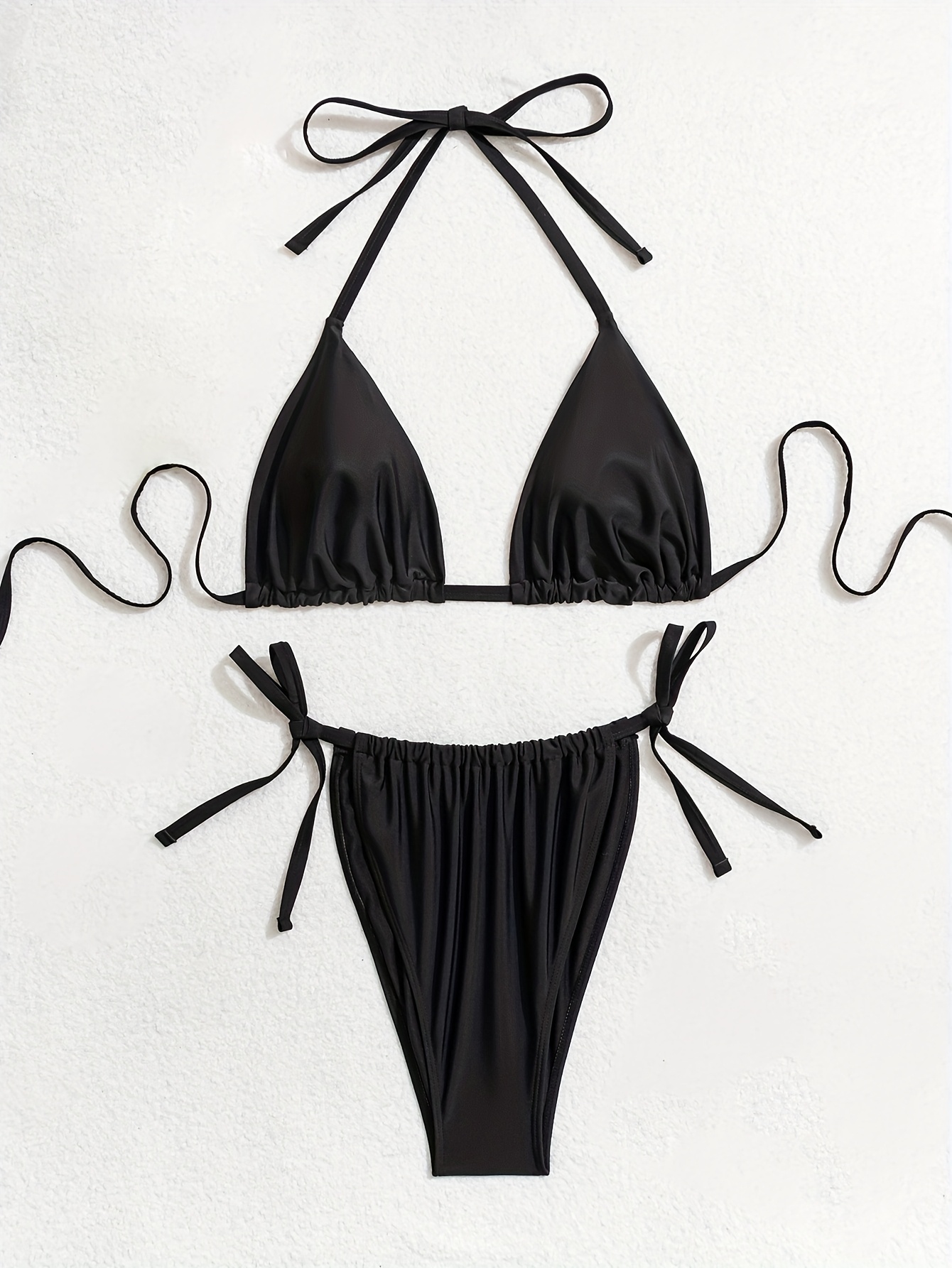 Maillot de bain 2 pièces avec col 3 points & nouer – Image 6