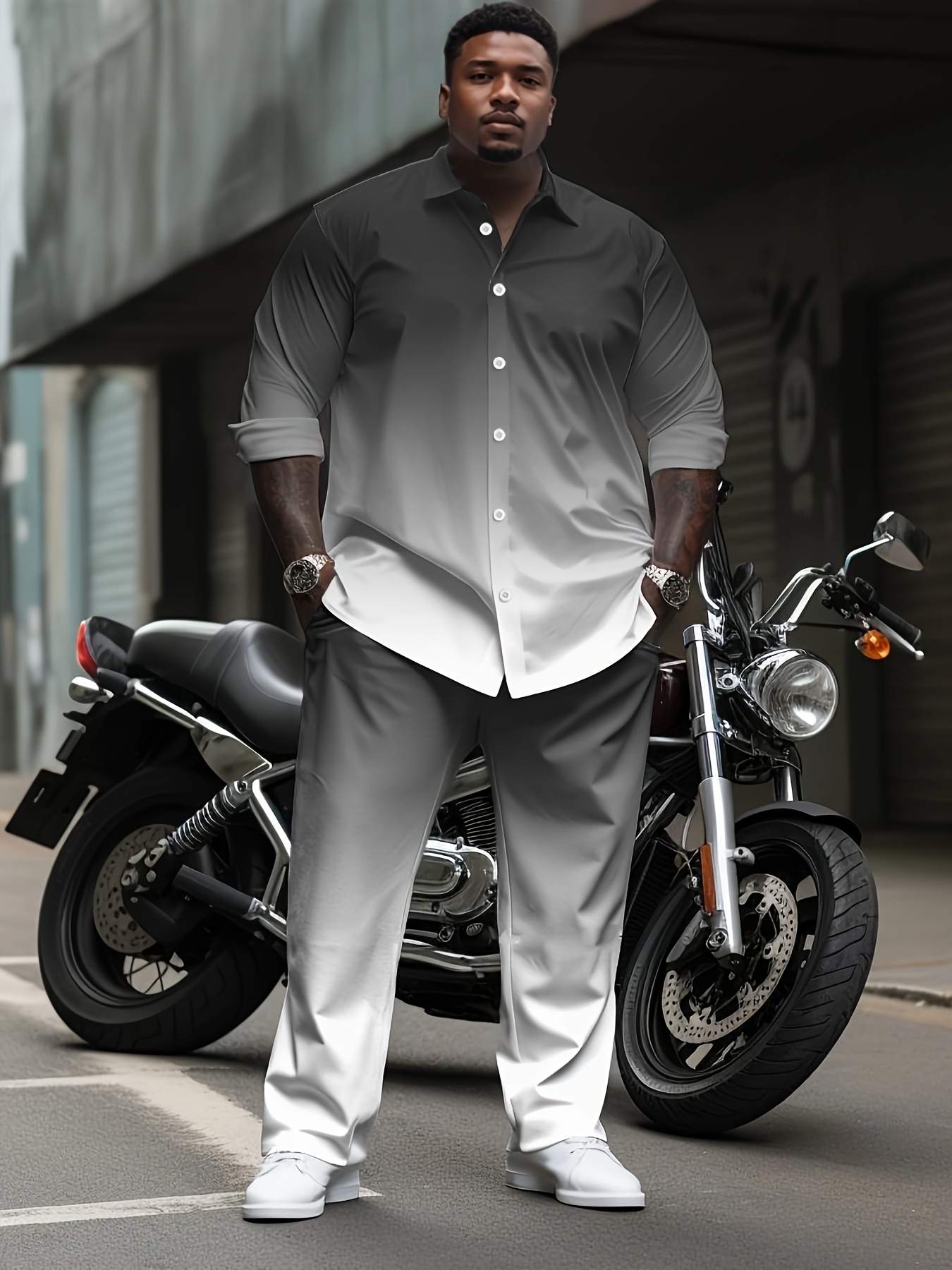 Ensemble décontracté pantalon & chemise – Image 2