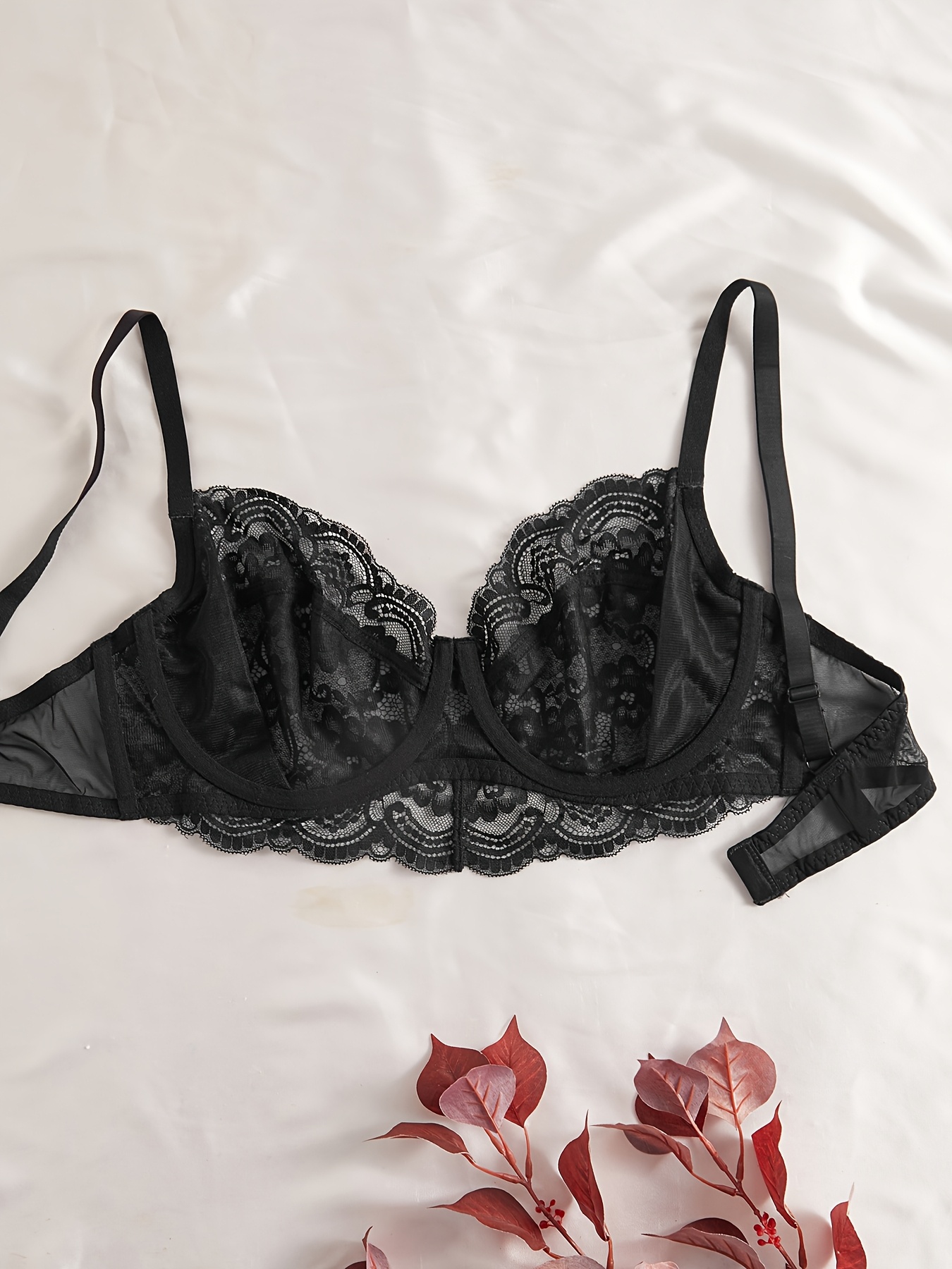 Soutien gorge sexy en dentelle avec armature & sans rembourrage – Image 5