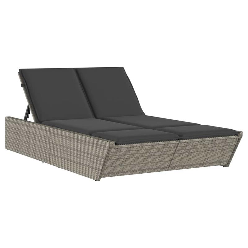 Chaise double longue avec coussins – Image 2