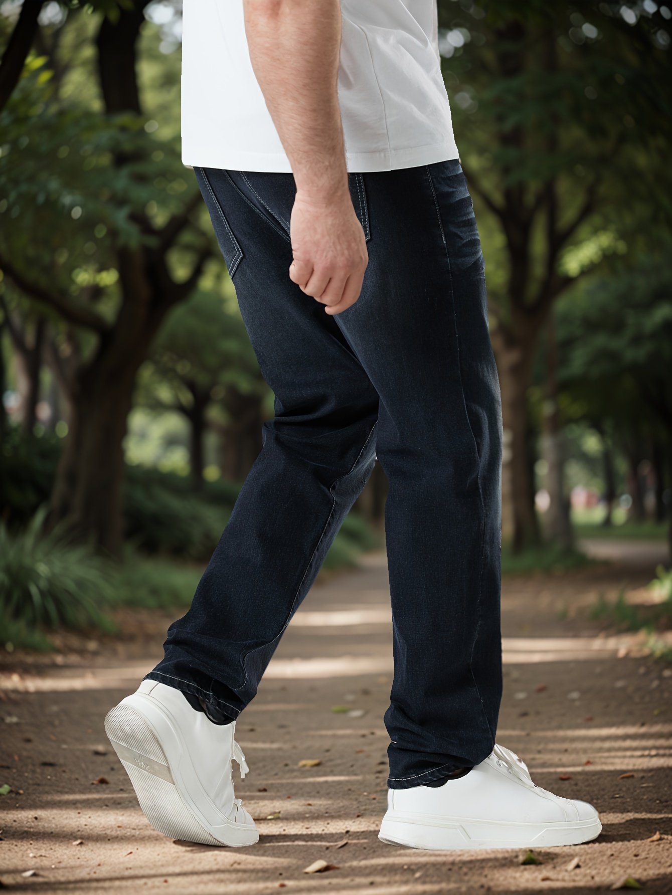 Jean décontracté à coupe ample tendance streetwear – Image 4
