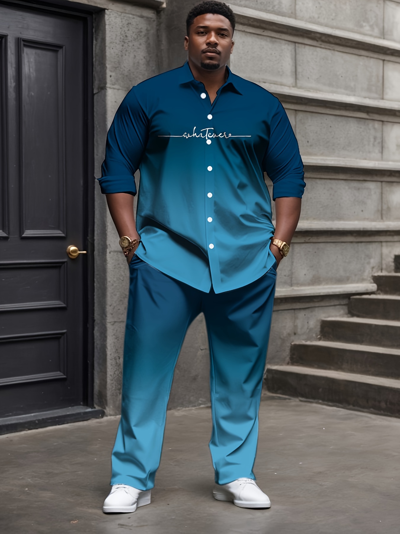 Ensemble décontracté pantalon & chemise – Image 5