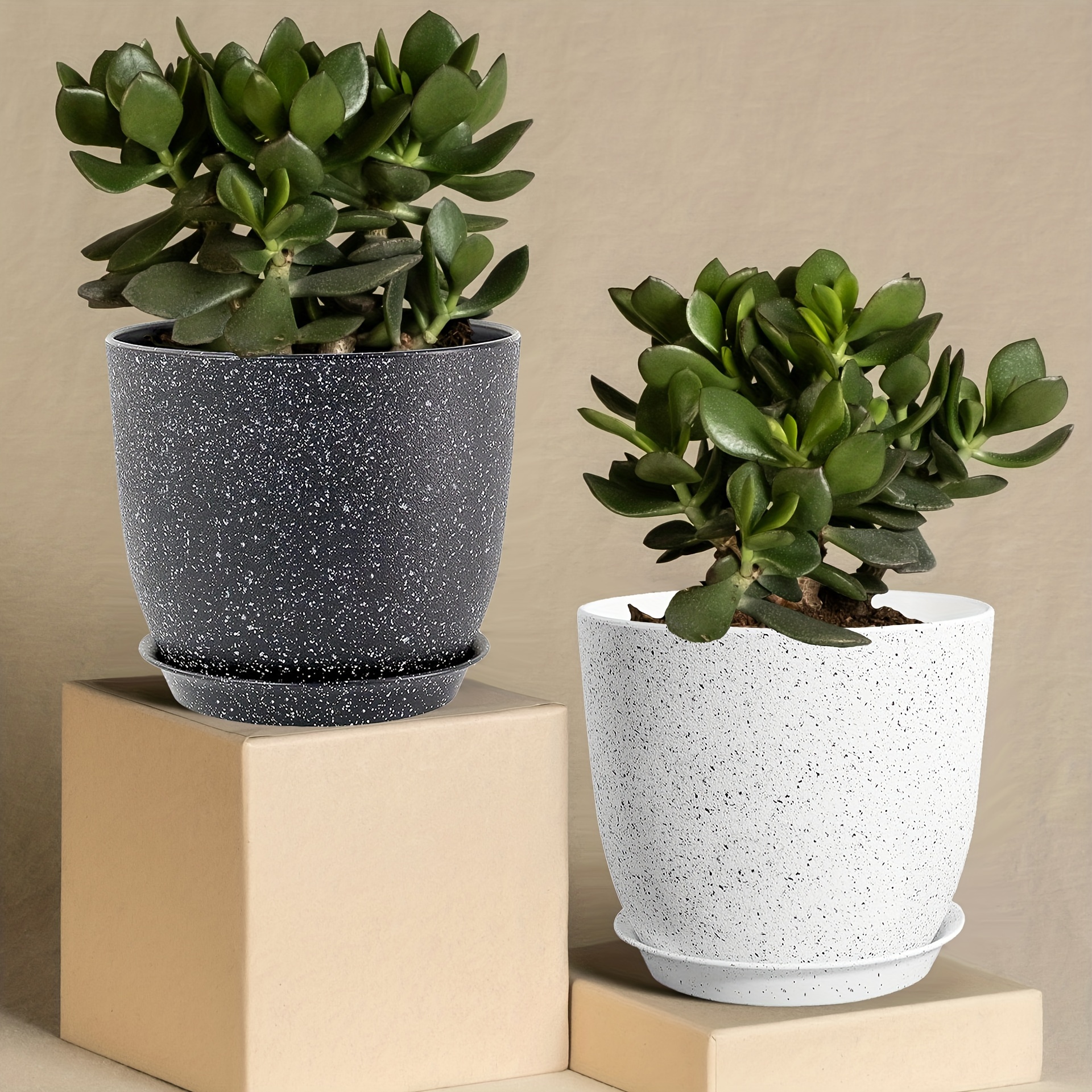 Ensemble 8 pièces pots & plateaux en plastiques – Image 10