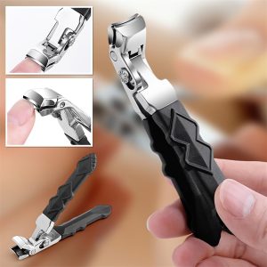 Coupe-ongle ergonomique en acier inoxydable