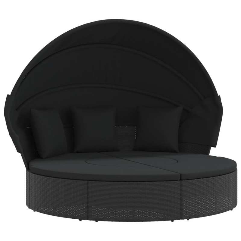 Lit de repos extérieur avec auvent & coussins – Image 3