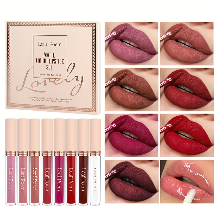 8 rouges à lèvres liquides mat & longue durée avec squalane végétal – Image 4