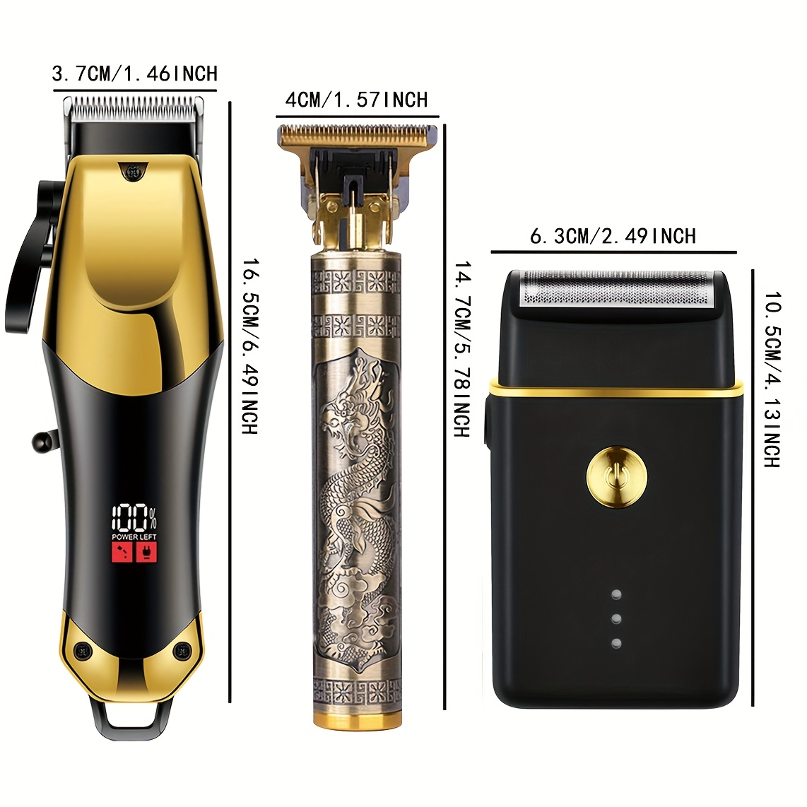 Ensemble tondeuse électrique 3 pièces avec écran LED – Image 8