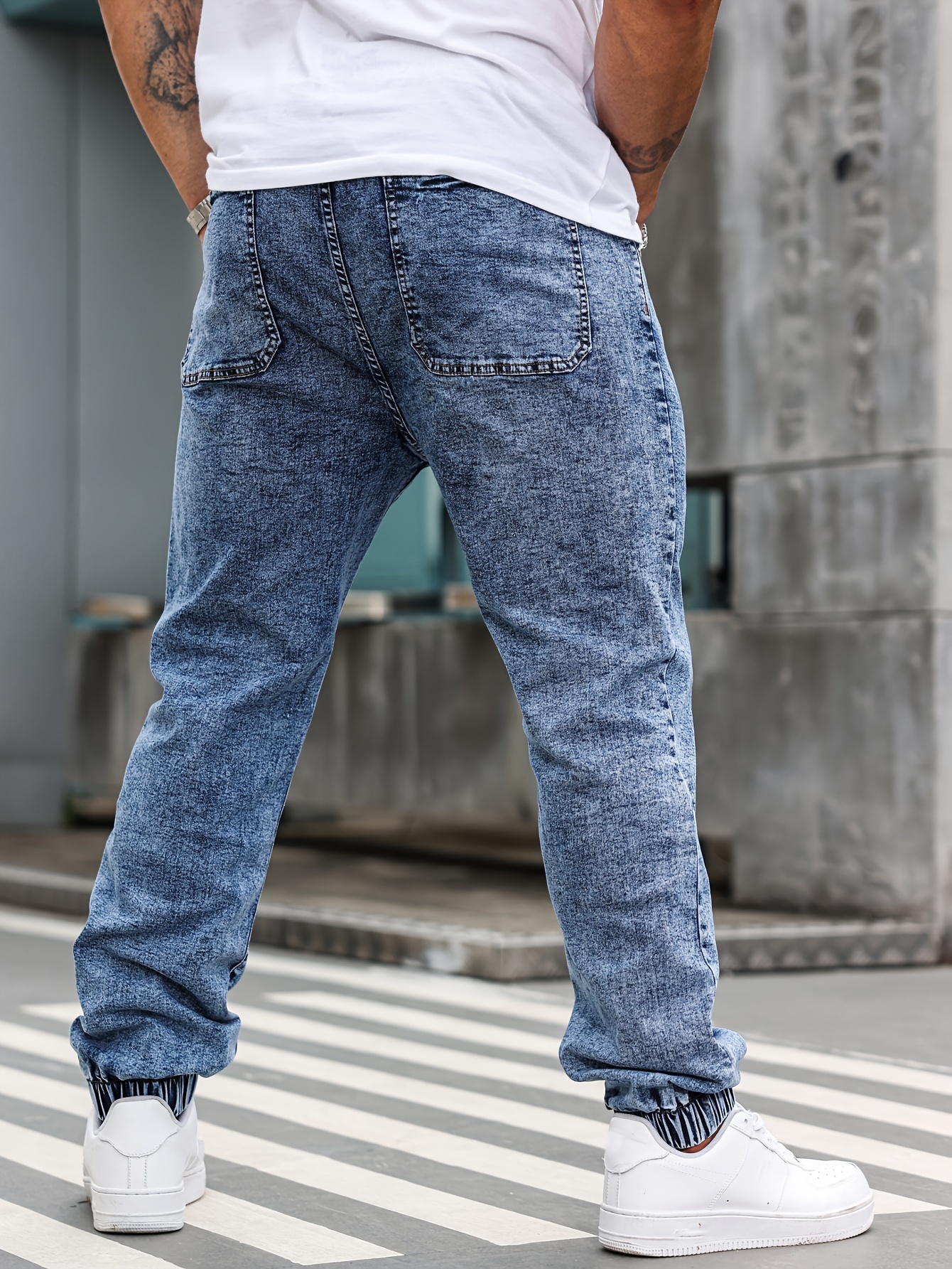 Jean extensible avec poches décontracté – Image 3