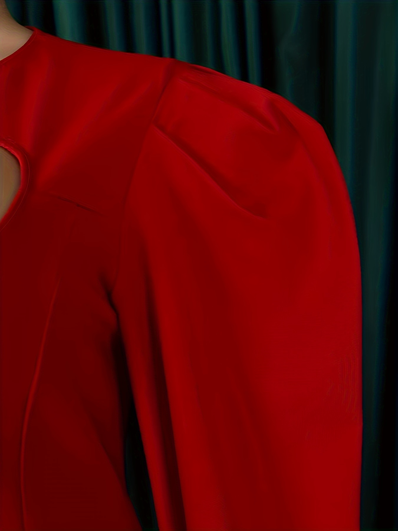 Robe sexy moulante avec découpe à manches longues & fente sur le côté – Image 5