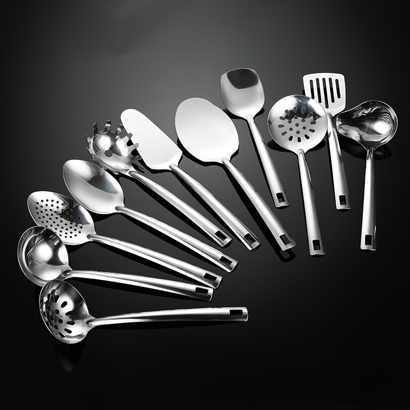 Ensemble 11 pièces d'ustensiles de cuisine en acier inoxydable – Image 3