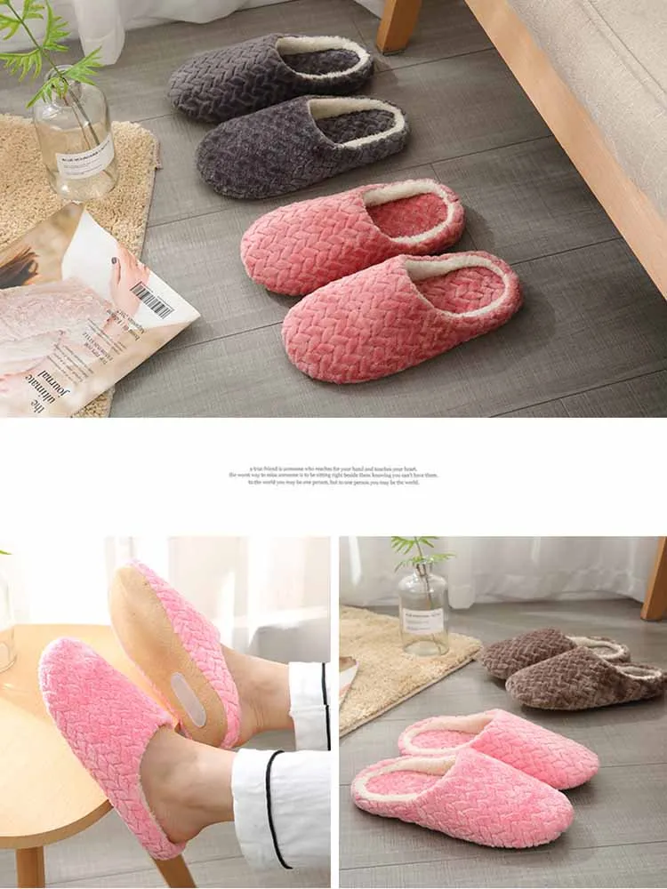 Chaussons d'intérieur en coton doux – Image 6
