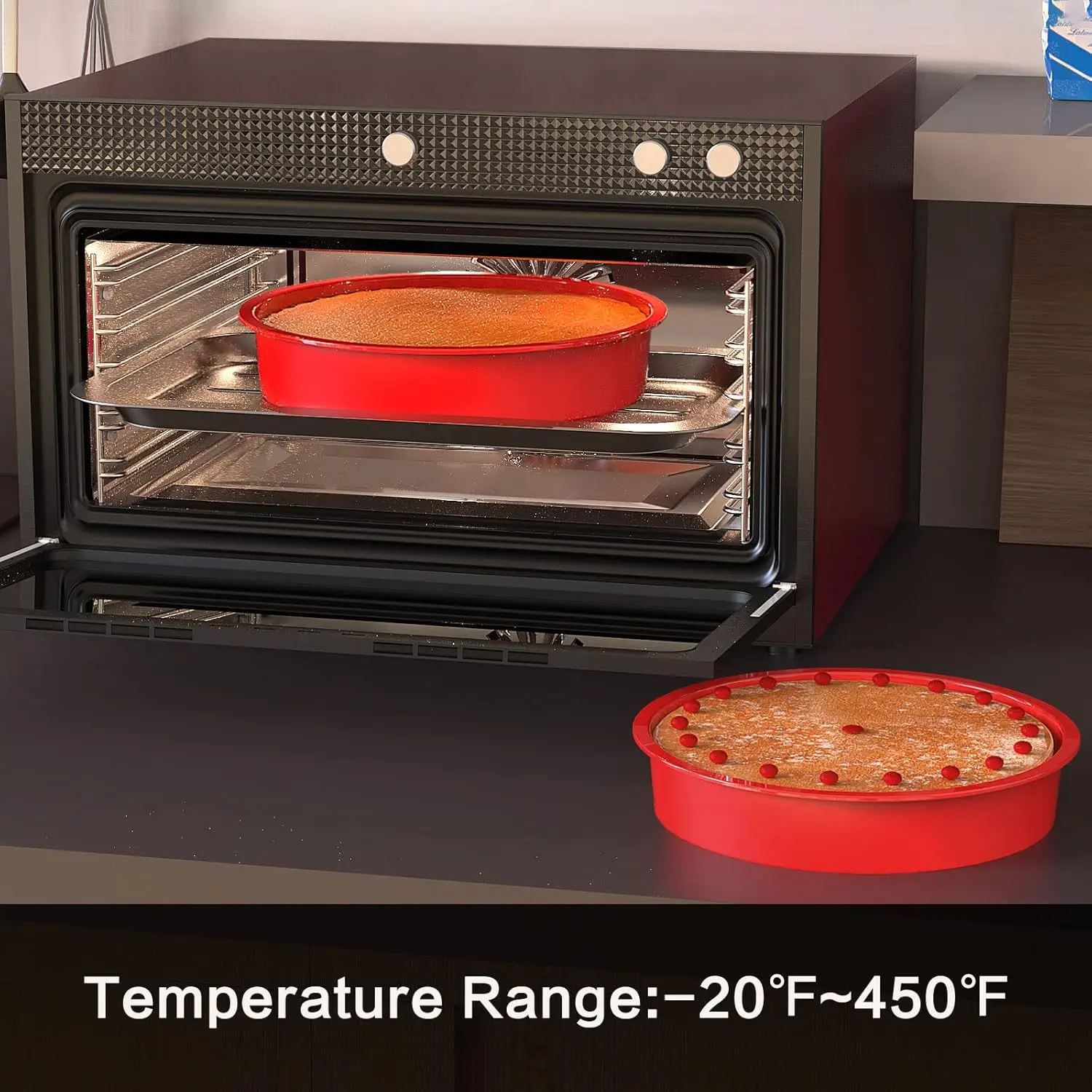 Moule à gâteau rond en silicone antiadhésif – Image 5